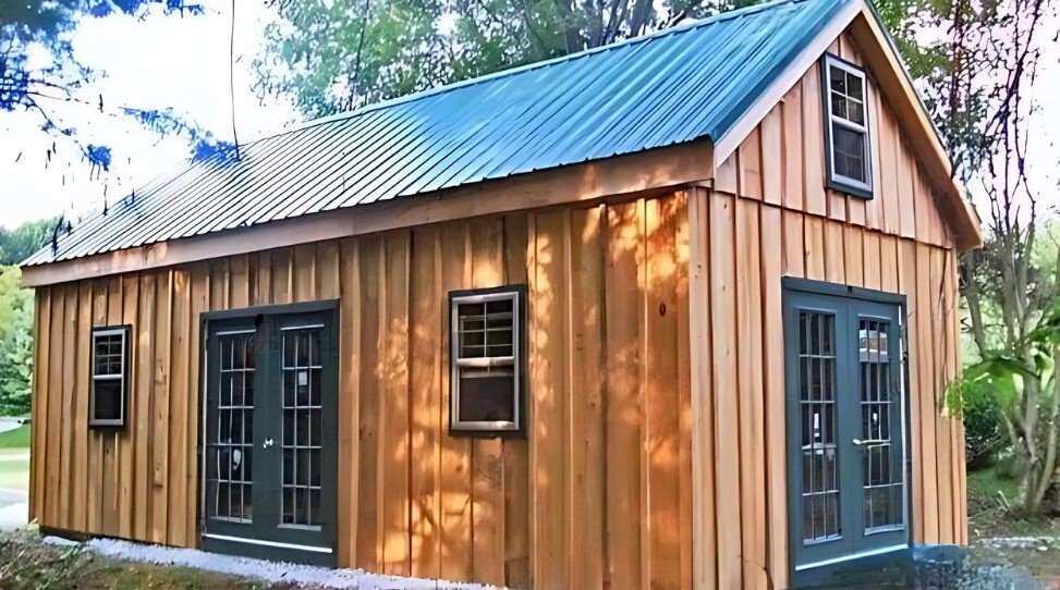 Board and Batten Cedar Outbuilding edited