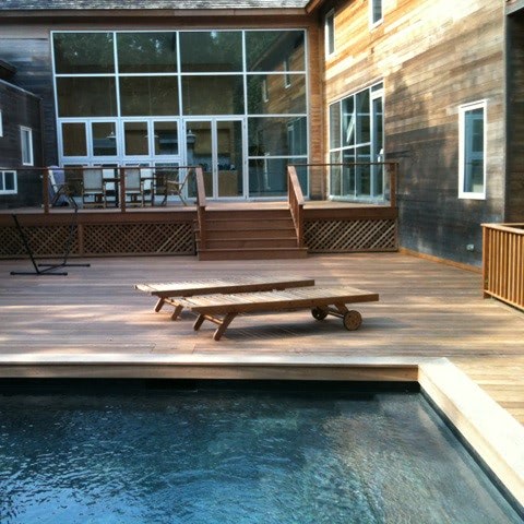 Cumaru Montauk Pool and Lounge chairs