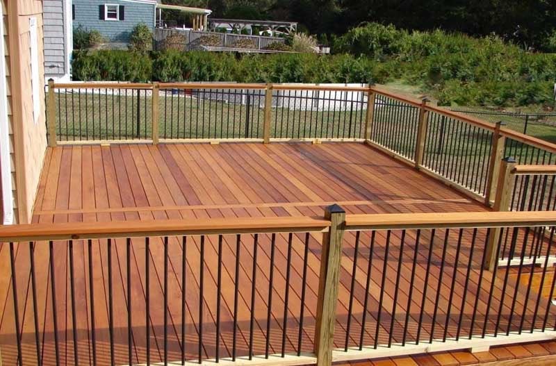 Garapa deck, railing and steps with Penofin sealer-2