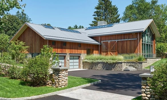 Vertical Ipe Wood Rain Screen Adds Modern Design To Traditional Barn