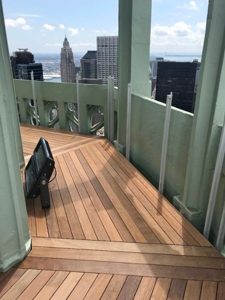 Ipe rooftop deck on Woolworth Building in NYC-1-1