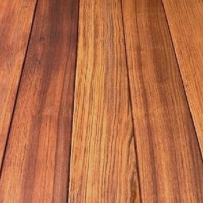 Mataverde Jatoba hardwood decking  material with an oil based clear finish