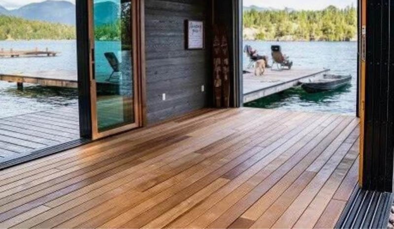 ThermaWood Decking on Lakefront