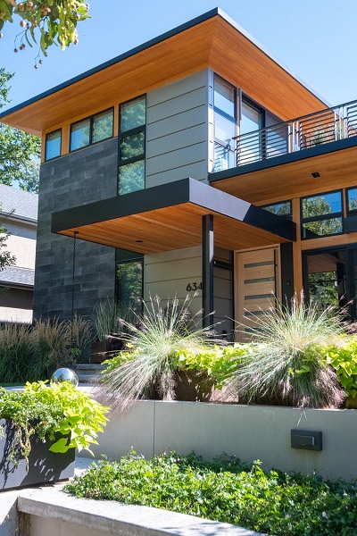 ThermaWood hemlock siding and soffits