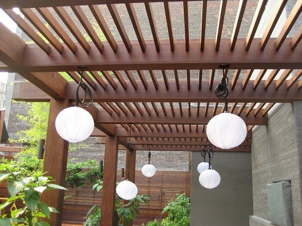 Ipe hardwood pergola