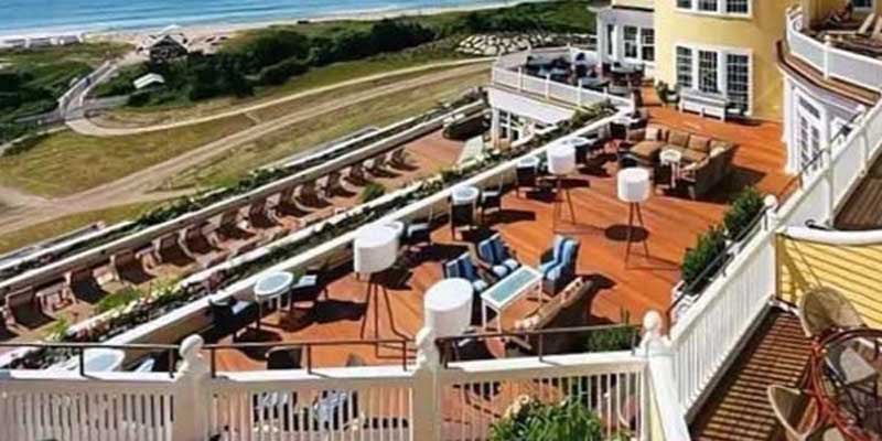 multi level Ipe wood decks on OCean House Hotel in Rhode Island thumbnail