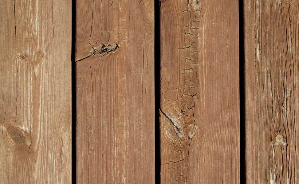 partially weathered redwood siding