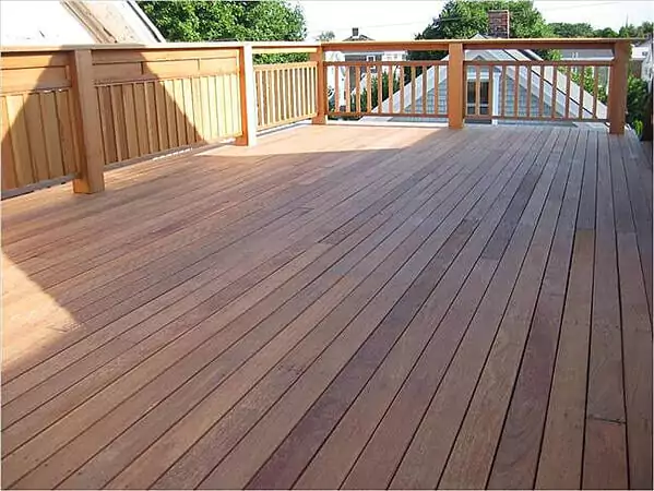 Wood rooftop deck installation labor savers